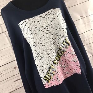 sequin Sandro sweatshirt NWT fits like XL